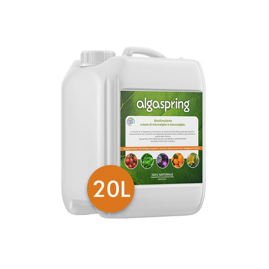 Algaspring - Biostimolante a base di microalghe - 100% Naturale (20 litri)