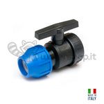 Carica immagine nel visualizzatore galleria, Valvola PN6 a sfera con raccordo a compressione
